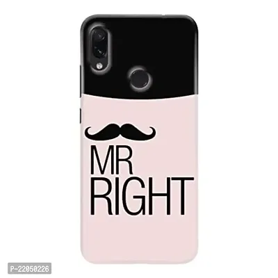 Dugvio? Printed Designer Matt Finish Hard Back Case Cover for Xiaomi Redmi Y3 (Mr Right)-thumb0