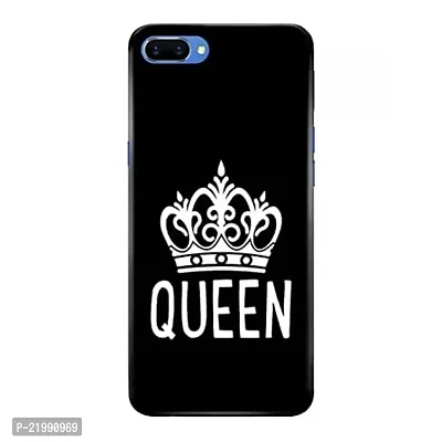 Dugvio? Printed Designer Back Cover Case for Oppo A3S - Queen Crown