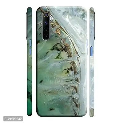 Dugvio? Polycarbonate Printed Hard Back Case Cover for Realme 6 / Realme 6i (Marble Sky)-thumb0