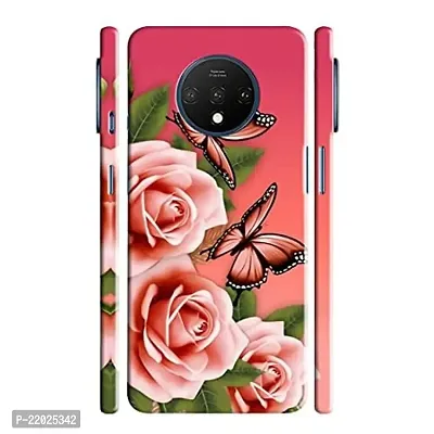 Dugvio? Printed Designer Hard Back Case Cover for OnePlus 7T (Flowers with Butterfly)