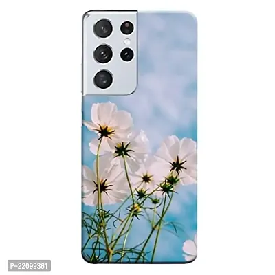 Dugvio? Printed Matt Finish Back Case Cover for Samsung Galaxy S21 Ultra (5G) (Flower Theme)-thumb0