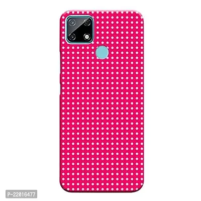 Dugvio? Printed Designer Hard Back Case Cover for Realme Narzo 30A (Pink Dotted Art)