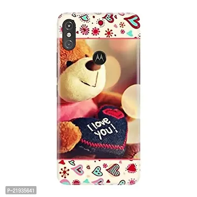 Dugvio? Polycarbonate Printed Hard Back Case Cover for Motorola Moto One Power (Love You)