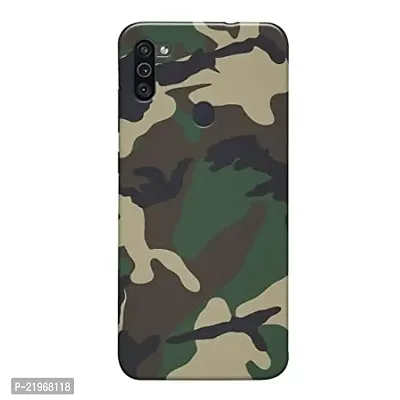 Dugvio? Poly Carbonate Back Cover Case for Samsung Galaxy M11 - Army Camoflage, Army Design