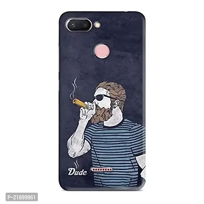 Dugvio? Polycarbonate Printed Colorful Smoking Man Dude Style Designer Hard Back Case Cover for Xiaomi Redmi 6 / Redmi 6 (Multicolor)-thumb0