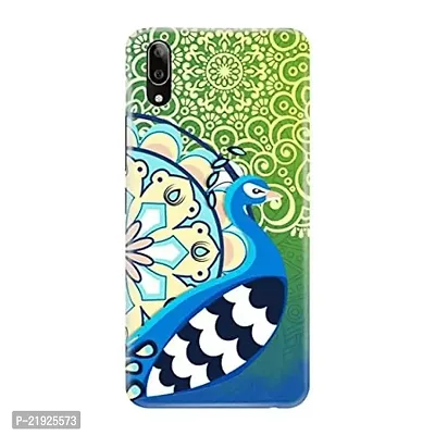 Dugvio? Polycarbonate Printed Hard Back Case Cover for Vivo V11 Pro (Peacock Feather)