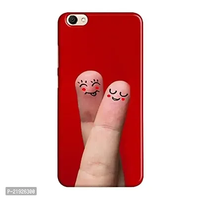 Dugvio? Polycarbonate Printed Hard Back Case Cover for Vivo Y55L / Vivo 1603 / Vivo Y55S (Couple fingure Art)