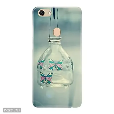 Dugvio? Printed Designer Hard Back Case Cover for Oppo F7 (Butterfly in Bottle)