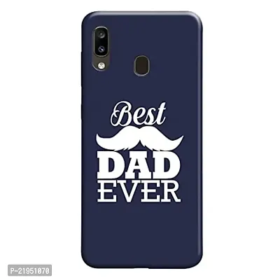 Dugvio? Polycarbonate Printed Hard Back Case Cover for Samsung Galaxy A20 / Samsung A30 / Samsung M10S (Best Dad Ever)