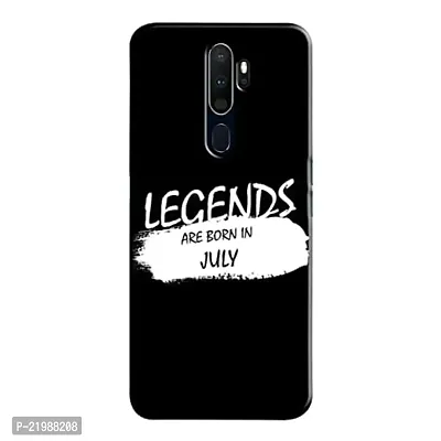 Dugvio? Printed Designer Back Cover Case for Oppo A9 2020 / Oppo A5 2020 - Legends are Born in July Quotes