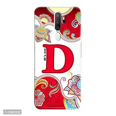 Dugvio? Printed Designer Hard Back Case Cover for Oppo A5 2020 / Oppo A9 2020 (Its Me D Alphabet)