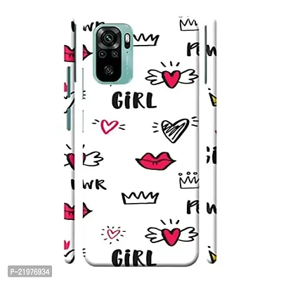 Dugvio? Printed Designer Matt Finish Hard Back Cover Case for Xiaomi Redmi Note 10 / Redmi Note 10S - Girl Crown Quotes