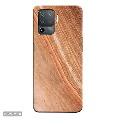 Dugvio? Printed Designer Matt Finish Hard Back Cover Case for Oppo F19 Pro/Oppo F19 Pro (4G) - Orange Marble