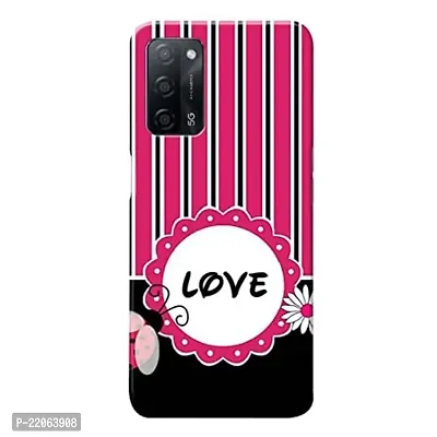 Dugvio? Printed Designer Matt Finish Hard Back Cover Case for Oppo A53S (5G) / Oppo A16 (5G) / Oppo A55 (5G) - Love Art Rangoli