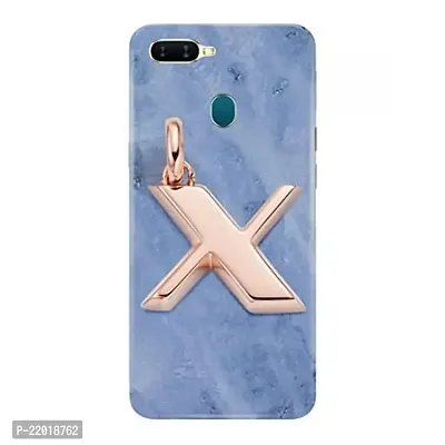 Dugvio? Printed Designer Hard Back Case Cover for Oppo F9 (X Name Alphabet)