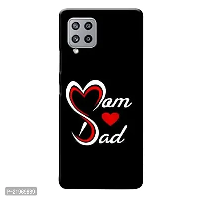 Dugvio Printed Designer Back Cover Case for Samsung Galaxy M42 - Mom and Dad, Mummy Papa