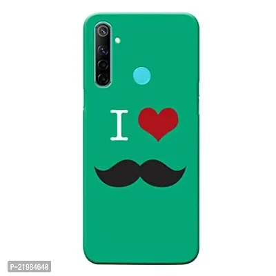 Dugvio? Printed Designer Back Cover Case for Realme Narzo 10 - I Love Mustache-thumb0