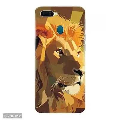 Dugvio? Printed Designer Hard Back Case Cover for Oppo A7 / Oppo A12 / Oppo A5S (Lion face Art)