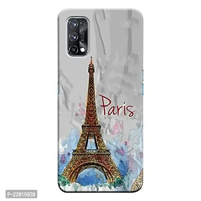 Dugvio? Printed Designer Matt Finish Hard Back Cover Case for Realme X7 - Paris Art