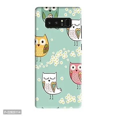 Dugvio? Printed Cute Owl Designer Hard Back Case Cover for Samsung Galaxy Note 8 / Samsung Note 8 / N950F (Multicolor)