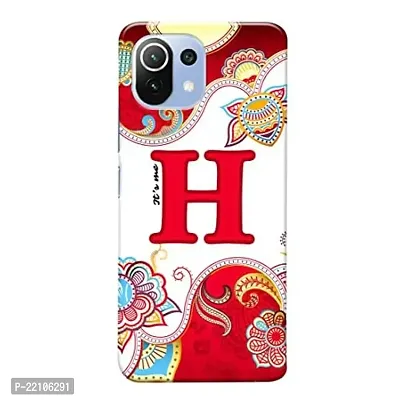 Dugvio? Printed Hard Back Cover Case for Xiaomi Mi 11 Lite/Xiaomi Mi 11 Lite 5G / Xiaomi 11 Lite NE 5G - Its Me H Alphabet
