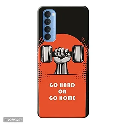 Dugvio? Printed Designer Hard Back Case Cover for Oppo Reno 4 Pro (Go Hard or go Home)