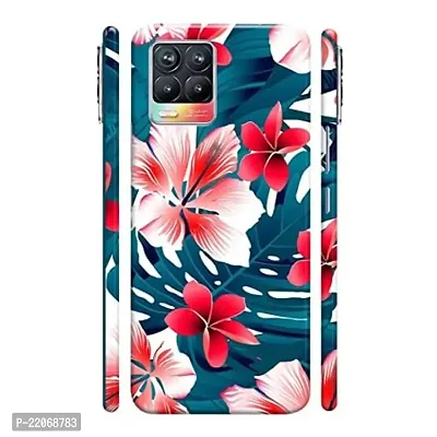 Dugvio? Printed Designer Matt Finish Hard Back Cover Case for Realme 8 Pro - Sky Floral, Flowers-thumb0