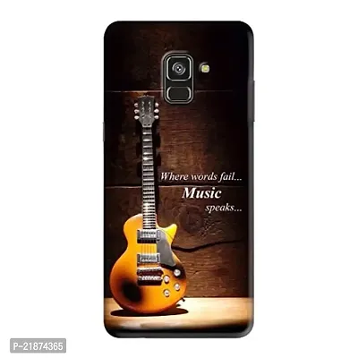 Dugvio Printed Colorful Guitar Music Speaks Designer Back Case Cover for Samsung Galaxy A8 Plus/Samsung A8+ / A730F (Multicolor)