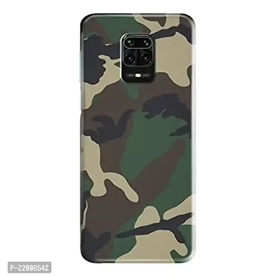Dugvio? Printed Designer Hard Back Case Cover for Xiaomi Redmi Note 9 Pro (Army Camoflage)