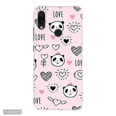 Dugvio Printed Colorful Love Heart Bear Designer Back Case Cover for Xiaomi Redmi Note 7 / Redmi Note 7 (Multicolor)