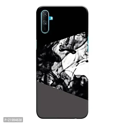 Dugvio? Printed Designer Back Cover Case for Realme C3 - Smoke Effect with Black-thumb0