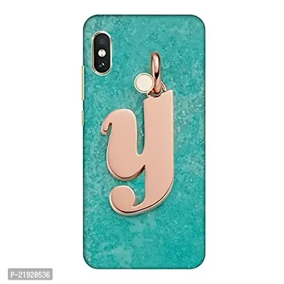 Dugvio? Polycarbonate Printed Hard Back Case Cover for Xiaomi Redmi Note 6 Pro (Y Name Alphabet)-thumb0