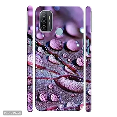 Dugvio? Printed Designer Back Cover Case for Oppo A53 / Oppo A33 - Leaf with Drop-thumb0