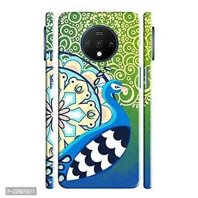 Dugvio? Printed Designer Hard Back Case Cover for OnePlus 7T (Peacock Feather)-thumb0