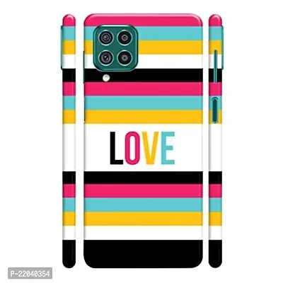 Dugvio? Printed Designer Matt Finish Hard Back Case Cover for Samsung Galaxy F62 / Samsung F62 (Love Pattern Art)