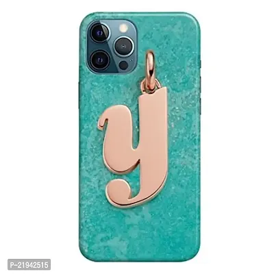 Dugvio? Polycarbonate Printed Hard Back Case Cover for iPhone 12 Pro Max (Y Name Alphabet)