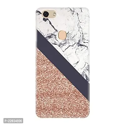 Dugvio? Printed Designer Matt Finish Hard Back Cover Case for Oppo A5 - Glitter and Marble Effect