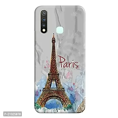 Dugvio? Polycarbonate Printed Hard Back Case Cover for Vivo Y19 (Paris Art)-thumb0