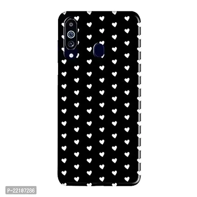 Dugvio Black Heart Designer Hard Back Case Cover for Samsung Galaxy A60 / Samsung A60 / SM-A606F/DS (Multicolor)