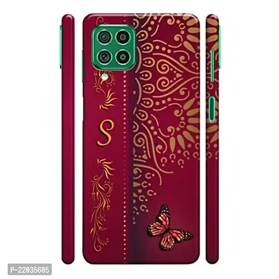 Dugvio? Printed Designer Matt Finish Hard Back Case Cover for Samsung Galaxy F62 / Samsung F62 (S Name Alphabet)