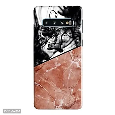 Dugvio? Polycarbonate Printed Hard Back Case Cover for Samsung Galaxy S10 / Samsung S10 (Smoke Effect with Marble)