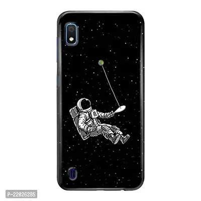 Dugvio? Printed Astronaut Sky Moon Earth Designer Hard Back Case Cover for Samsung Galaxy A10 / Samsung A10/ SM-A105F/DS (Multicolor)