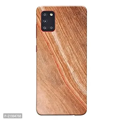 Dugvio? Printed Designer Hard Back Case Cover for Samsung Galaxy A31 / Samsung A31 (Orange Marble)-thumb0