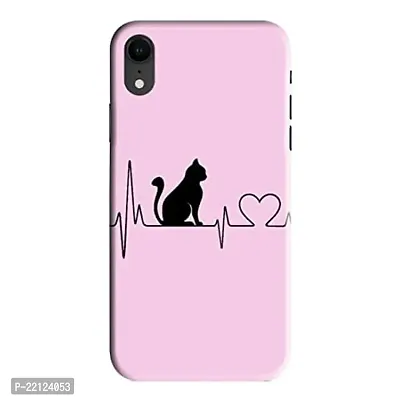 Dugvio? Printed Hard Back Case Cover Compatible for Apple iPhone XR - Love Cat, Cute Cat, Cat Lover (Multicolor)-thumb0