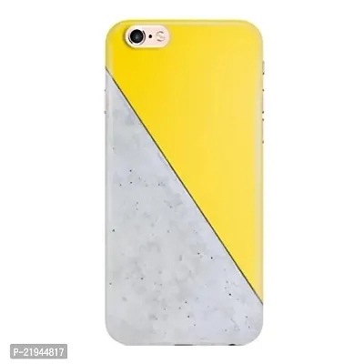 Dugvio? Polycarbonate Printed Hard Back Case Cover for iPhone 6 / iPhone 6S (Yellow and Grey Design)