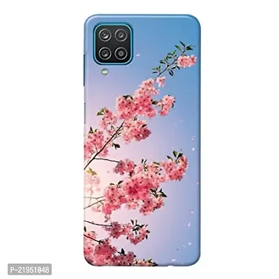 Dugvio? Polycarbonate Printed Hard Back Case Cover for Samsung Galaxy A22 5G / Samsung A22 (Sky with Pink Floral)