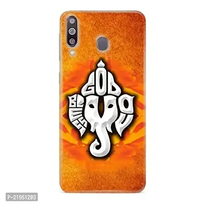 Dugvio? Polycarbonate Printed Hard Back Case Cover for Samsung Galaxy M30 / Samsung M30 / SM-M305F/DS (Lord Ganesha, Ganpati Bappa)