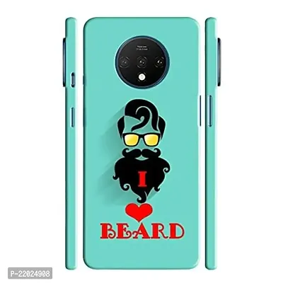 Dugvio? Printed Designer Hard Back Case Cover for OnePlus 7T (I Love Beard)