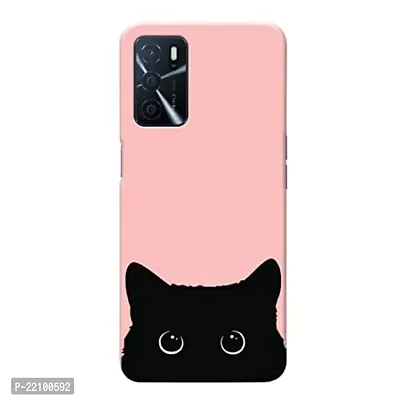 Dugvio? Printed Designer Back Case Cover for Oppo A16 (5G) / Oppo A53S (5G) / Oppo A55 (5G) (Black Cat, Sweet Cat)