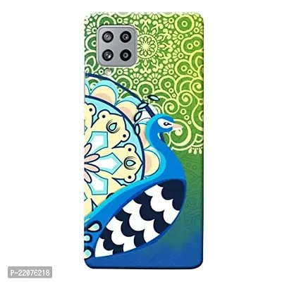 Dugvio? Printed Designer Back Cover Case for Samsung Galaxy A22 / Samsung Galaxy A22 (4G) - Peacock Feather